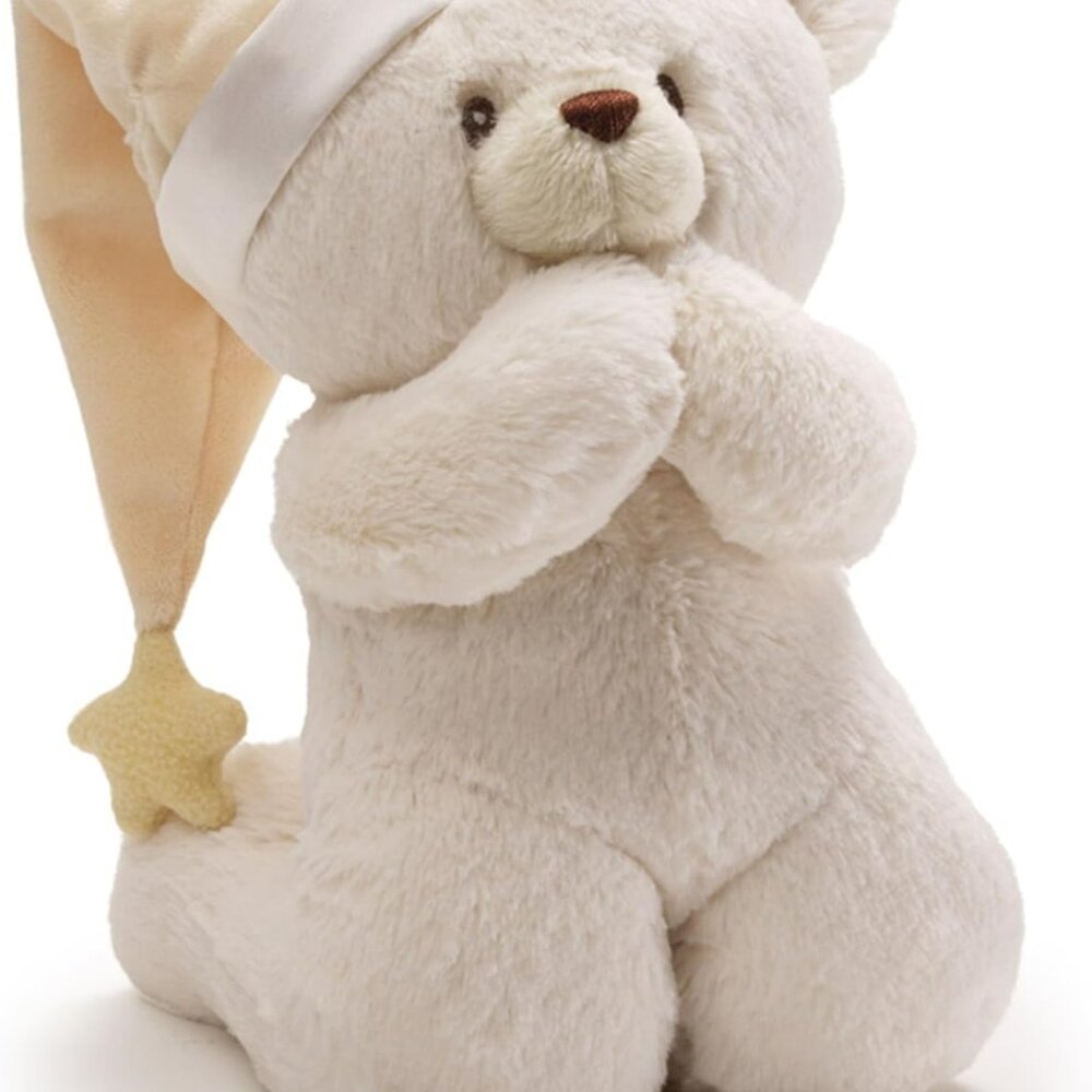 Baby GUND Prayer Teddy Bear Musical Stuffed Animal Plush, 8"